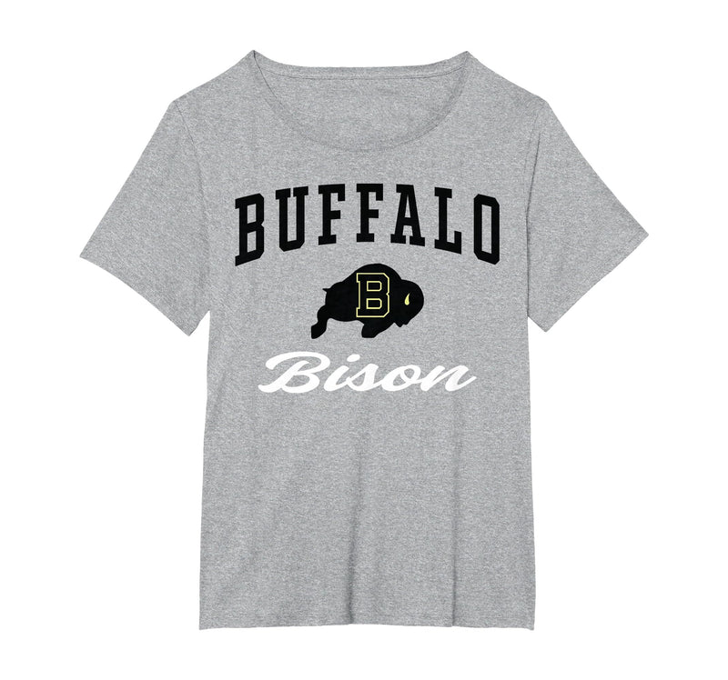 Official High School Fan Gear Buffalo High School Bison T-Shirt C3 T-Shirt - Heather Grey