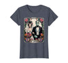 The Lovers Tarot Card Spooky Halloween Women Men The Monster Frankenstein and Bride The Lovers Tarot Card T-Shirt - Heather