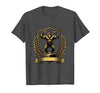 Mademark Monkey Flexing Muscles on Gym Podium T-Shirt - Men - Dark Heather Grey