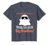 Halloween Pregnancy Announcements by HotW Big Brother Pregnancy Announcement Ghost Funny Boy Halloween T-Shirt - Heather Blue