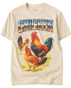 BABATEES Farm Animals Heavy Metal Tshirt for Men, Women & Farmers - 100% Natural Undyed Cotton - Chicken