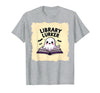 Mademark Ghost & Spirits - Ghost (99 Problems All) T-Shirt - Heather Grey-halloween Educational Library Lurker
