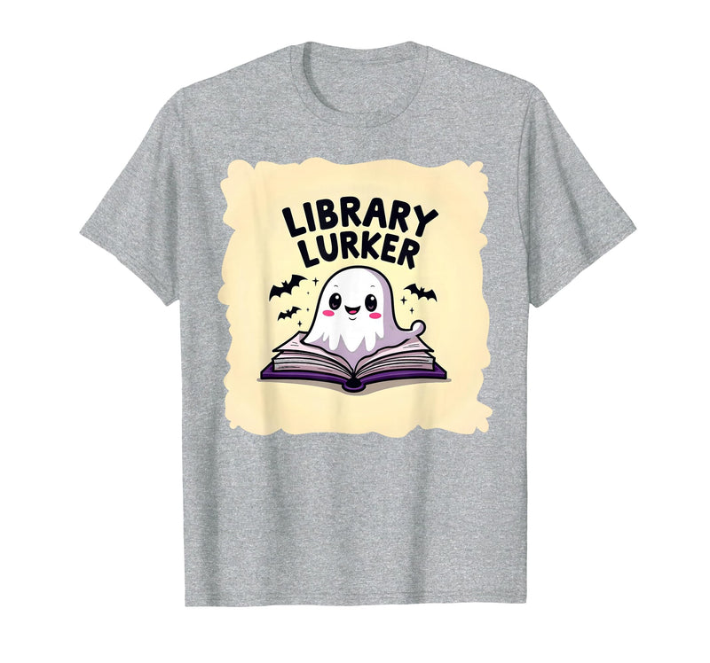 Mademark Ghost & Spirits - Ghost (99 Problems All) T-Shirt - Heather Grey-halloween Educational Library Lurker