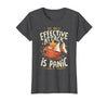 Funny My Only Effective Attack Is Panic Tee Shirt Fish My Only Effective Attack is Panic T-Shirt - Dark Heather Grey