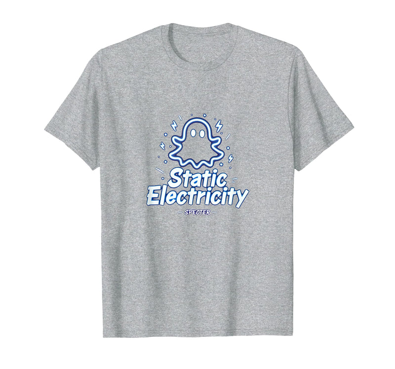 Mademark Ghost & Spirits - Ghost (99 Problems All) T-Shirt - Heather Grey-halloween Static Electricity Ghost Atmosphere
