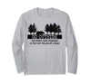 Nature Lover, Hiking Lover, Camping Lover Gifts Go Outside Worst Case Scenario Bear Long Sleeve T-Shirt - Heather Grey