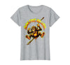 Mademark Swing First Ask Later Funny Monkey Design T-Shirt - Women - Heather Grey