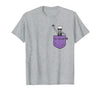 Halloween Shirts Skeleton Costume Men Women Kids Skeleton Pocket Halloween Costume Funny Skull Character T-Shirt - Heather