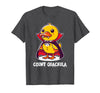 Funny Halloween Costume Count Quackula Funny Duck Halloween Costume T-Shirt - Dark Heather Grey