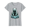 Mademark Polar Bear Lone Ice Floe Arctic Drift Illustration T-Shirt - Heather Grey