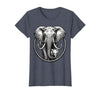 Mademark Mama Elephant and Baby Graphic Tee T-Shirt - Women - Heather Blue