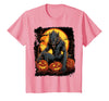 FrightNightFits Werewolf Orange Halloween T-Shirt - Pink