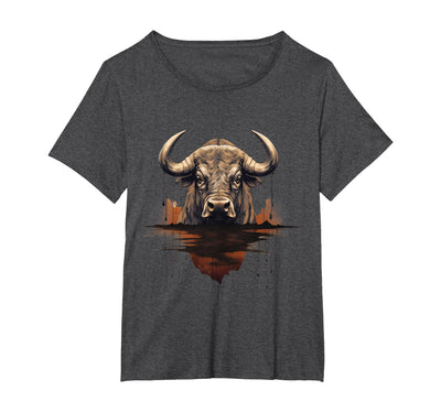 Safari Animal Art Buffalo Portrait Artwork Wildlife Safari T-Shirt
