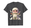 Mademark Kids Halloween Mummy Wrapped in Toilet Paper T-Shirt - Dark Heather Grey