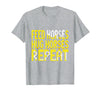 Mademark Feed Horses Hug Horses Repeat Riding Design T-Shirt - Men - Heather Grey