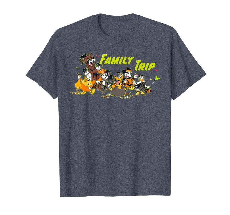 Disney Family Trip Halloween Costume Mickey & Friends T-Shirt - Heather Blue