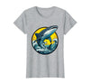 Mademark Whale Shark Emerging From Ocean Wave T-Shirt - Heather Grey