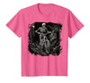 Scary Cyclist Skeleton Gifts Cycling Skeleton Mountain MTB Bicycle Cyclist Skeleton T-Shirt - Pink Heather