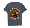 Mademark Buffalo Soldiers Forged in Fire Military Tribute T-Shirt - Heather Blue