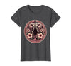 Mademark Elephant Pink Flowers Breast Cancer Awareness T-Shirt - Women - Dark Heather Grey