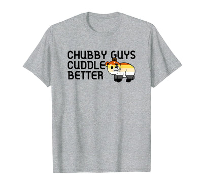 Chubby Guys Cuddle Better Gay Bear Pride Couple Flag Love T-Shirt