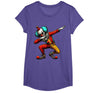 Creepy Halloween Dabbing Dab Dance Dabbing Creepy Clown Scary Halloween Dab Dance T-Shirt - Purple Heather