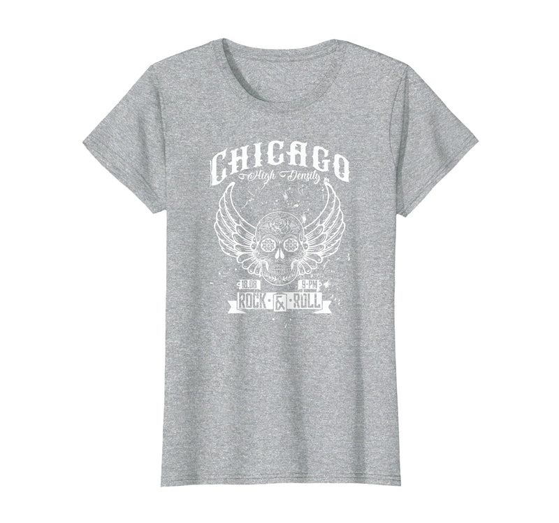 Camelot71 Chicago Classic Retro Vintage Illinois Windy Rock'n'Roll T-Shirt - Heather Grey