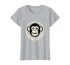 Mademark Chaos Is My Cardio Funny Monkey Design T-Shirt - Women - Heather Grey