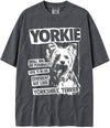 BABATEES U.S.A. MAX-Heavyweight Punk Rock Animals Shaka Wear Oversized 7.5oz Cotton Tshirt - Yorkie