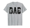 Fishing Gifts for Dad Father's Day Fisherman Fishing Dad Birthday Classic Bold Font Fish Daddy T-Shirt - Heather Grey