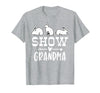 Show Rabbit Grandma T-Shirt in Heather Grey