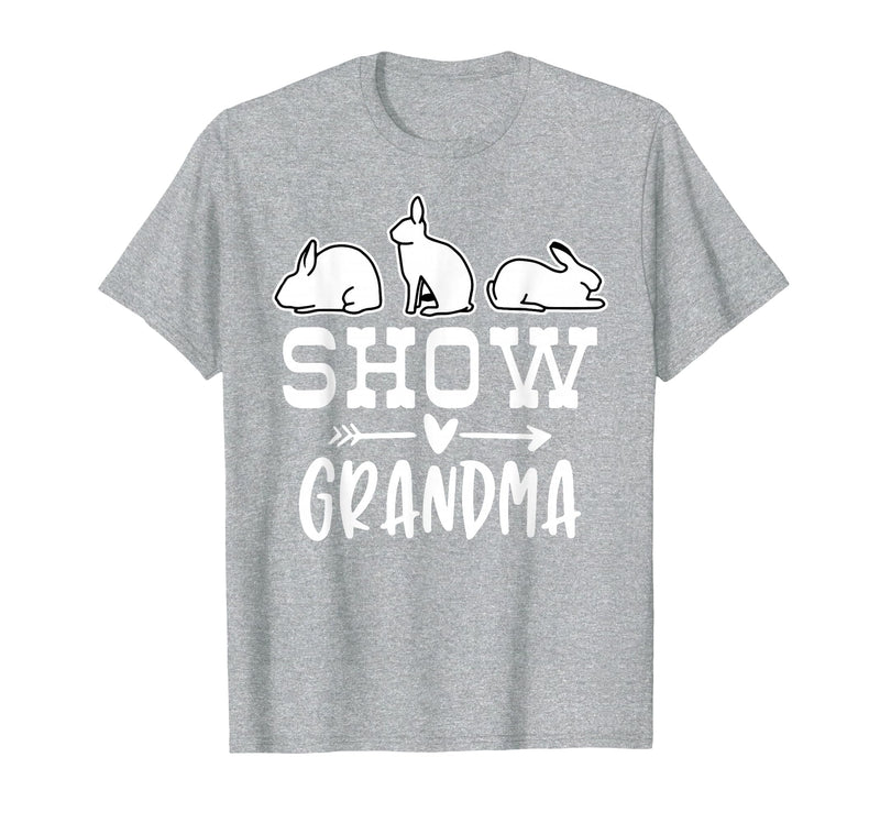 Show Rabbit Grandma T-Shirt in Heather Grey