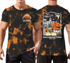 Ithalt Mens Halloween Shirt Halloweentown T Shirt Pumpkin Short Sleeve Top - Tiedye1