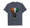 Mademark Land of Elephants, 1960 National Pride Design T-Shirt - Men - Heather Blue