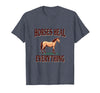 Mademark Horses Heal Everything Equestrian Women Design T-Shirt - Men - Heather Blue