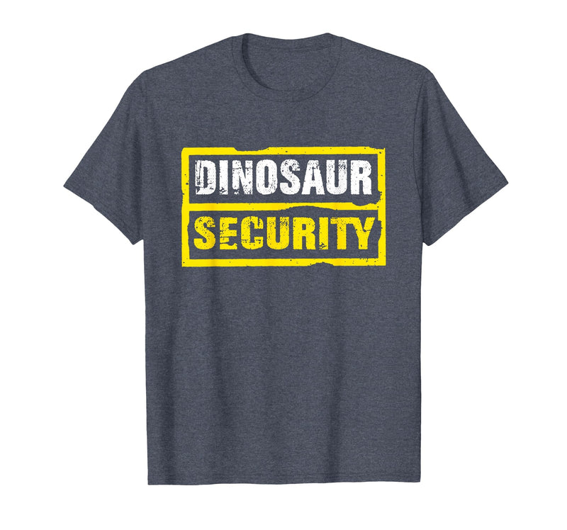 Halloween Dinosaur Security Costume RTees Halloween Adult Costume Dinosaur Security Dad Mom T-Shirt - Heather Blue