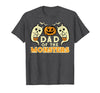 Mens Halloween Shirts For Dad Daddy Papa Men Halloween Dad of Monsters Funny Family Costume Papa Daddy T-Shirt - Dark