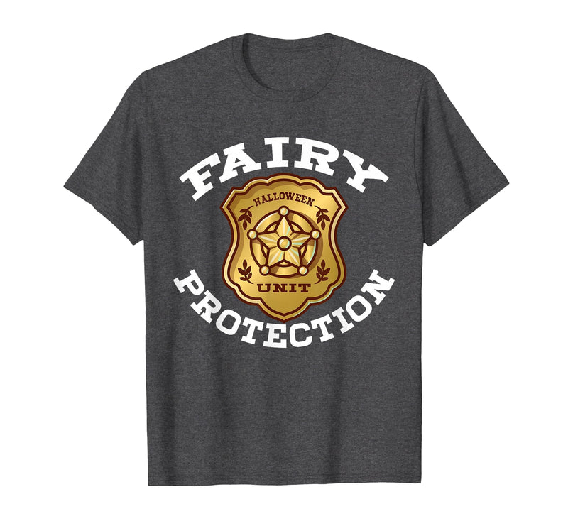 Halloween Fairy Security Costume RTees Halloween Adult Costume Fairy Protection T-Shirt - Dark Heather Grey