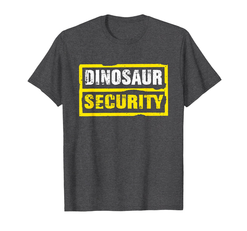 Halloween Dinosaur Security Costume RTees Halloween Adult Costume Dinosaur Security Dad Mom T-Shirt - Dark Heather Grey
