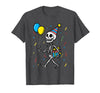 Halloween Tees for Women Men Kids Skeleton Birthday Halloween Costume Boys Teens Girls Kids T-Shirt - Dark Heather Grey