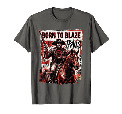 Cow Born to Blaze Trails Buffalo Soldiers Tribute T-Shirt