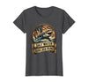 Mademark Salt Water Runs Her Veins Shark Women Design T-Shirt - Dark Heather Grey