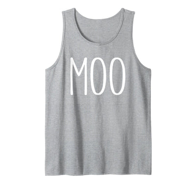Funny Adult Cow Goes Moo Costume Tank Top