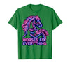 Mademark Horses Fix Everything Horse Riding Design T-Shirt - Men - Kelly Green