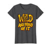 Mademark Wild and Proud of It Monkey Graphic Design T-Shirt - Women - Dark Heather Grey