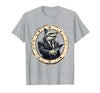 Mademark Shark Business Suit Handshake Funny Graphic T-Shirt - Heather Grey