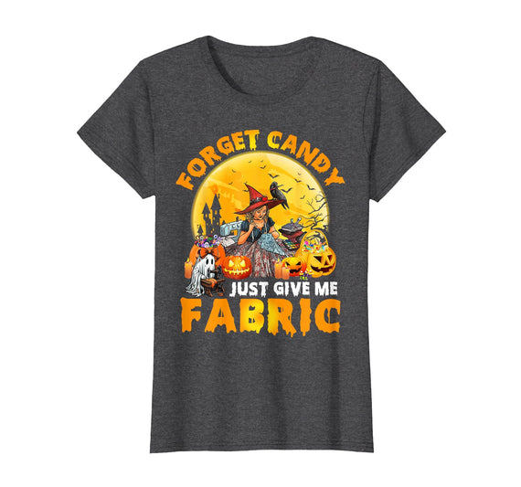 Quilter Halloween Quilting Sewer Sewing T-shirt Quilter Halloween Just Give Me Fabric Quilting Sewer Sewing T-Shirt - Dark