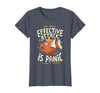 Funny My Only Effective Attack Is Panic Tee Shirt Fish My Only Effective Attack is Panic T-Shirt - Heather Blue