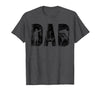 Fishing Gifts for Dad Father's Day Fisherman Fishing Dad Birthday Classic Bold Font Fish Daddy T-Shirt - Dark Heather Grey