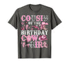 Birthday Girl CowGirl Family Matching Cousin of The Birthday Cow-Girl Rodeo Cow Girl Birthday T-Shirt - Asphalt Grey